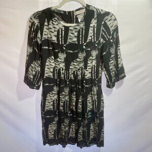 Paul & Joe Sister Cat Print Dress – Size 36 (Small)